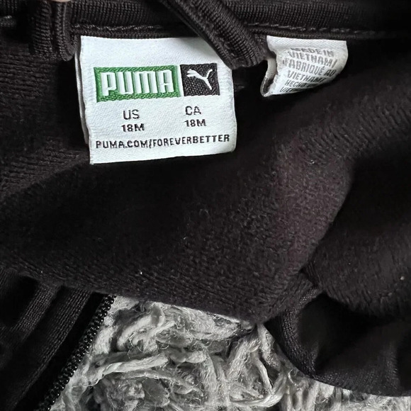 Puma Minicats Baby Toddler Tracksuit Track Top Joggers Black Size 12 Months - Picture 7 of 8
